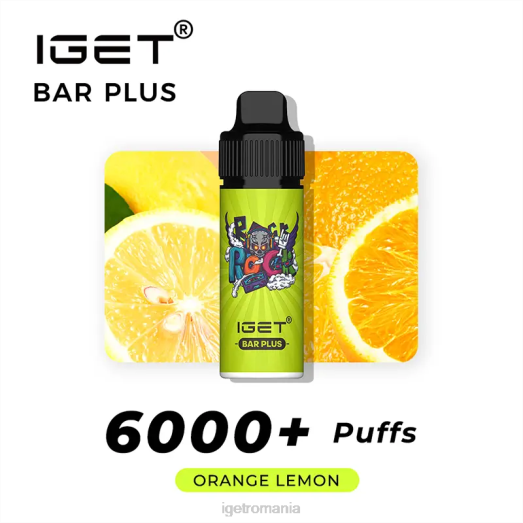 baton IGET bar price plus 6000 pufuri 800R238 portocala lamaie