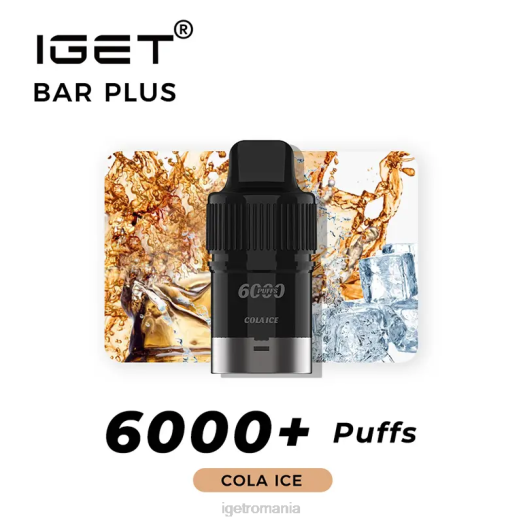 IGET price bar plus pod 6000 pufuri 800R263 gheata de cola