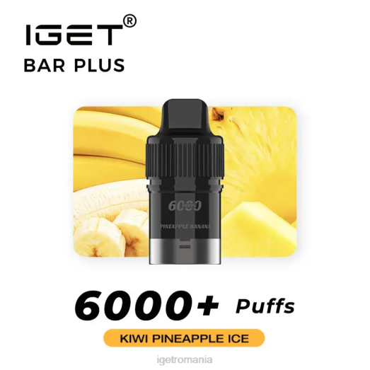 IGET wholesale bar plus pod 6000 pufuri 800R270 gheață cu ananas kiwi