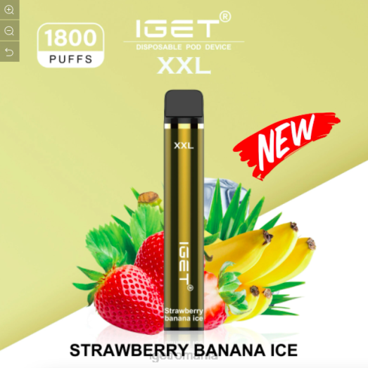 IGET bar sale xxl - 1800 pufuri 800R603 gheață de banane cu căpșuni