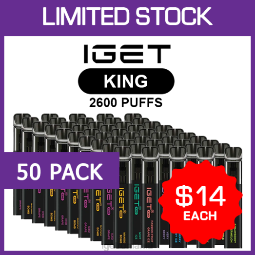 IGET bar price king - 2600 pufuri - 50 pachet 800R502