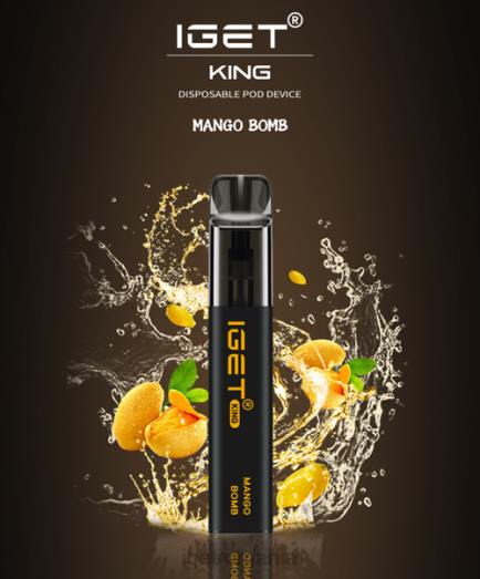 IGET vape sale king - 2600 pufuri 800R501 bombă de mango