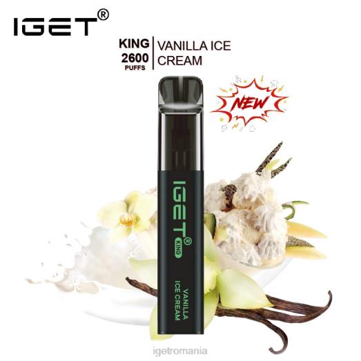 IGET vapes king - 2600 pufuri 800R575 inghetata de vanilie