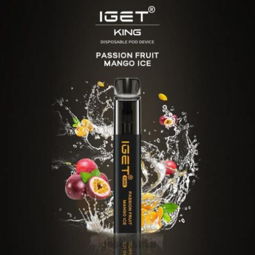 IGET vapes king - 2600 pufuri 800R625 gheață de mango fructul pasiunii