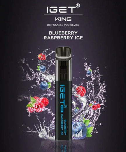 IGET bar online king - 2600 pufuri 800R628 gheață de afine și zmeură