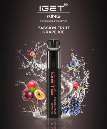 IGET vape sale king - 2600 pufuri 800R631 gheață din struguri fructul pasiunii