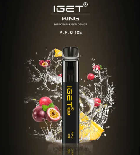 IGET vapes regele p.p.c. - 2600 pufuri 800R665 gheață de afine ananas fructul pasiunii