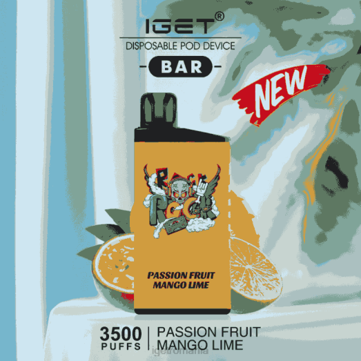 IGET online bar - 3500 pufuri 800R616 fructe de pasiune mango lime
