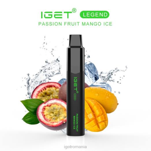 legenda IGET bar online - 4000 pufuri 800R638 gheață de mango fructul pasiunii
