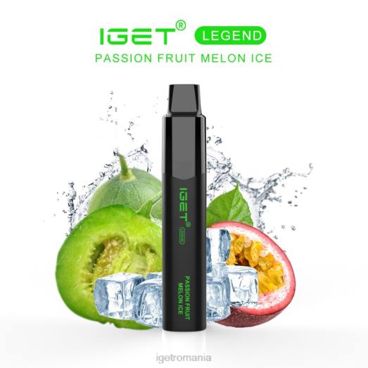 legenda IGET vape - 4000 pufuri 800R639 gheață de pepene verde cu fructe ale pasiunii