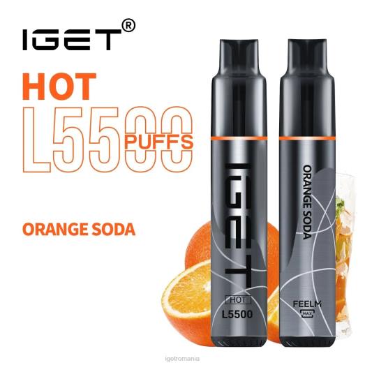 IGET vape sale hot - 5500 pufuri 800R481 bautura carbogazoasa de portocale
